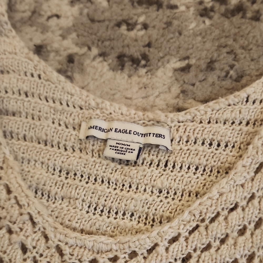 Women's Cream Knit Tank Top - Picture 4 of 4